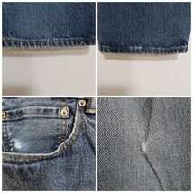 リーバイス505 Levis W38 ダークブルーデニム 青 ヒゲ 8579_画像9