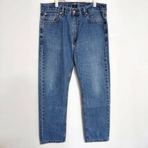 リーバイス505 Levis W38 ダークブルーデニム 青 パンツ 8589_画像2