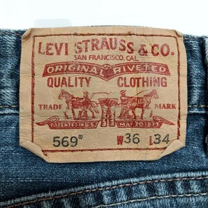 リーバイス569 Levis W36 ダークブルーデニム 青 00s 8814の画像4