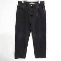 リーバイス550 Levis W36 ブラックデニムパンツ 黒 00s 9061_画像2