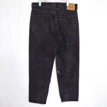 リーバイス550 Levis W36 ブラックデニムパンツ 黒 00s 9063_画像3