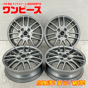 中古アルミホイール 4本セット 14×4.5J +48 4穴 PCD100 14インチ FEID c1473