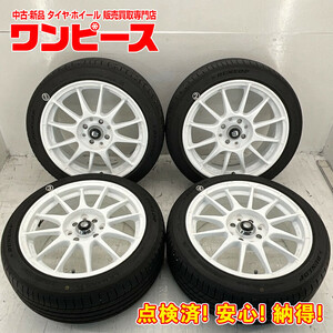 中古タイヤホイールセット 195/45R16 80W 16インチ 16×7JJ +42 8HM PCD100/114.3 ダンロップ SSR タイプR 夏 d679