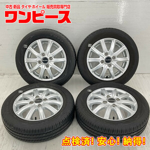 中古タイヤホイールセット 155/65R13 73S 13インチ 13×4B +45 4穴 PCD100 トーヨー BALMINUM 夏 サマー ミラ ジーノ d724