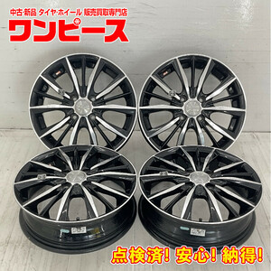 中古アルミホイール 4本セット 14×4.5J +45 4穴 PCD100 14インチ weds LEONIS c1563