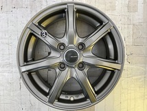 中古アルミホイール 4本セット 14×5.5J +50 4穴 PCD100 14インチ MILLOUS c1526_画像5