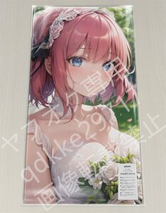 [五等分の花嫁] 中野二乃 ウェディングドレス/プレイマット＆マウスパッド＆ラバーマット高品質