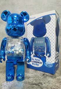 BE@RBRICK 400％ MY FIRST B@BY 千秋 ブルー ベアブリック 中古 GJ 1