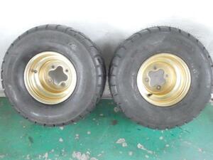 A685#INNOVA RACER 215/50-9 (20X10.00-9)#ENKEI 9X7.5J -25( measurement ) buggy etc. used 2 ps 