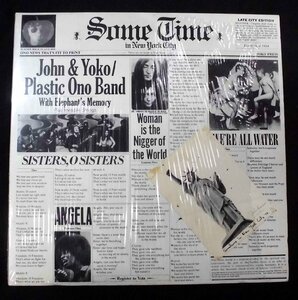 ●UK-Apple Recordsオリジナル2LP,w/Shrink,Card,EX+:EX Copy!! John & Yoko Plastic Ono Band / Some Time In New York City