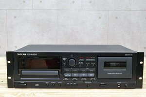 k686■ジャンク品■TASCAM タスカム■ＣＤプレーヤー　カセットデッキ■CD-A500