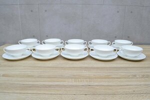 C1104■Noritake　ノリタケ■スープカップ＆ソーサー　10客セット■業務用洋食器■ホテル・レストラン