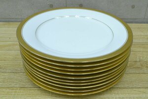 C1006■Noritake　ノリタケ■ローゼンボルグ　プレート　直径27cm　10枚セット■業務用洋食器■ホテル・レストラン・ゴールドライン・大皿