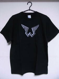 即決★新品ロックＴシャツ★ウィングス★WINGS★ブラックボディ×グレープリント★S/M/L/XLサイズ対応可能