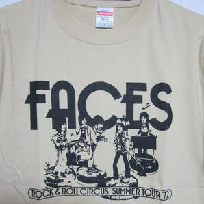 即決★新品バンドＴシャツ★フェイセズ★FACES★ベージュボディ×ブラックプリント★S/M/L/XLサイズの画像2