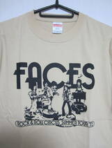 即決★新品バンドＴシャツ★フェイセズ★FACES★ベージュボディ×ブラックプリント★S/M/L/XLサイズ_画像2