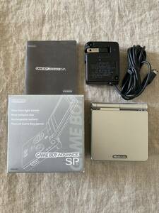 ◆ ゲームボーイアドバンスSP ◆ GAME BOY ADVANCE SP ◆ プラチナシルバー ◆ 中古美品