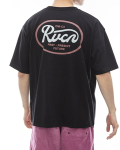 ★送料無料★2024春夏 新品【RVCA/ルーカ/ルカ】OVAL SCRIPT Ｔシャツ BLK メンズL BE04A-234