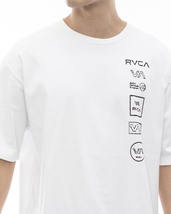 ★送料無料★2024春夏 新品【RVCA/ルーカ/ルカ】ALL LOGO Ｔシャツ WHT メンズM BE04A-236_画像2