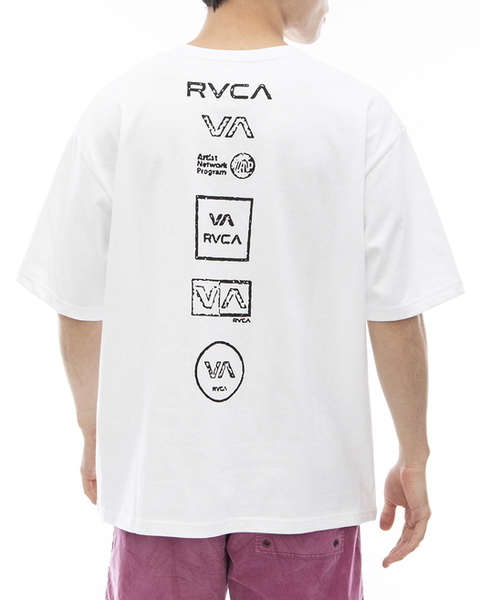 ★送料無料★2024春夏 新品【RVCA/ルーカ/ルカ】ALL LOGO Ｔシャツ WHT メンズL BE04A-236