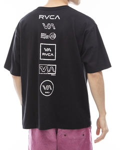 ★送料無料★2024春夏 新品【RVCA/ルーカ/ルカ】ALL LOGO Ｔシャツ BLK メンズL BE04A-236