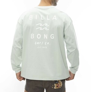 ★送料無料★2024春夏 新品【BILLABONG/ビラボン】【CHILLWEAR】 SOFTTY LS TEE ラッシュガード 水陸両用ロンT SAG メンズM BE011-862