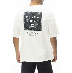 ★送料無料★2024春夏 新品【BILLABONG/ビラボン】RASH HALF SLEEVE TEE ラッシュガード ラッシュT CRM メンズM BE011-867