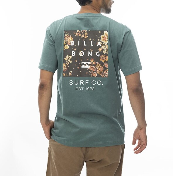 【SALE】★送料無料★2024春夏 新品【BILLABONG/ビラボン】 BACK SQUARETシャツ BLA メンズL BE011-203