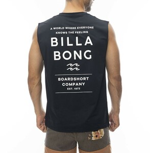 ★送料無料★2024春夏 新品【BILLABONG/ビラボン】RASH MUSCLE ラッシュガード BLK メンズM BE011-869