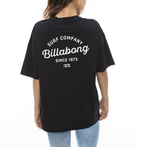 * free shipping *2024 spring summer new goods [BILLABONG/ Billabong ][FOR SAND AND WATER] LOGO S/S TEE RASH water land both for Rush T-shirt BLK L BE013-864