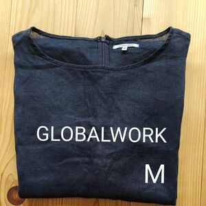 GLOBALWORK　レディース　半袖チュニックワンピース　サイズМ