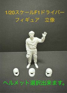 1/20スケール F1ドライバー フィギュア 立像 ヘルメット付き