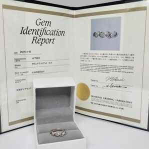 美品☆NINA RICCI ダイヤモンドリング☆0.35ct/PT900/4.6g/10号/鑑別書あり/箱つき