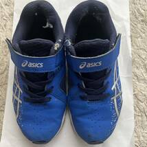 asics アシックス　19cm ブルー×ネイビー×シルバー　1154A138_画像1