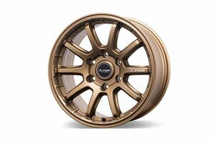 JAOS ジャオス TRIBE CROSS 17×8.0J±0 6H 139.7 チタニウムゴールド 17インチ 鋳造1ピースホイール 1本