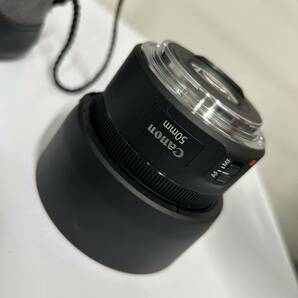 Canon EF レンズ 50mm 1:1.8 STM カメラレンズ ES-68 レンズフード ケース付きの画像4