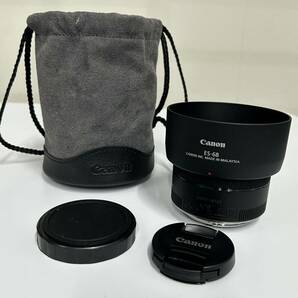 Canon EF レンズ 50mm 1:1.8 STM カメラレンズ ES-68 レンズフード ケース付きの画像1