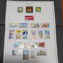 ニュージ―ランド　1962/72 発行切手　アルバムリ―フに貼りコレクション、殆ど未使用、状態良好_画像5