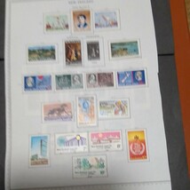 ニュージ―ランド　1962/72 発行切手　アルバムリ―フに貼りコレクション、殆ど未使用、状態良好_画像6