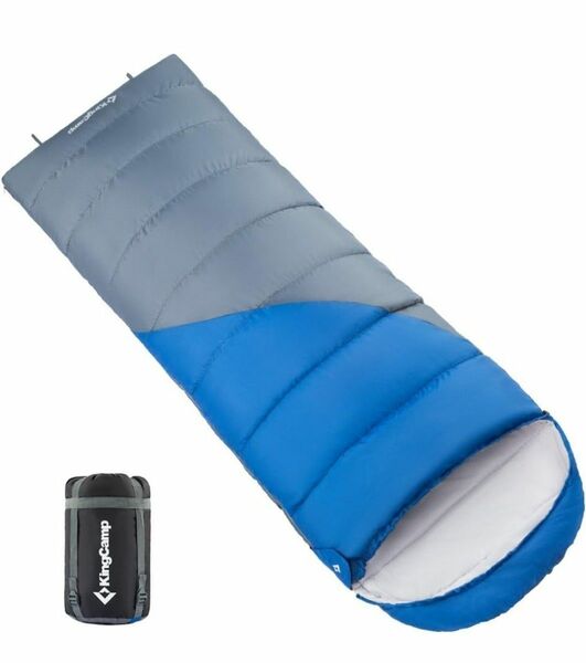 KingCamp 寝袋 シュラフ 封筒型 快適温度7-11℃ 連結可能 良い寝心地 暖かい アウトドア キャンプ ハイキング