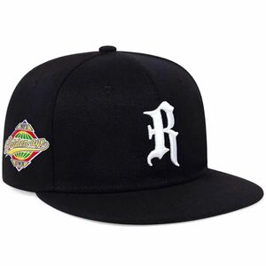 レア物新品 Rロゴ ドジャース 大谷翔平ブラックキャップ 帽子LA ベースボール　ニューヨク　メジャー　赤帽子　高級
