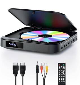 1055) ミニDVDプレーヤー 1080PサポートFELEMAN DVD/CD再生専用モデル リージョンフリー CPRM対応、録画した番組や地上デジタル放送