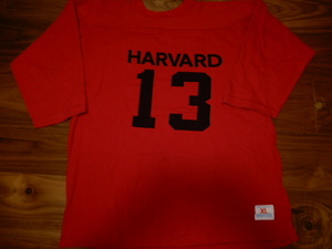 Special 70's 両面 【 黒 染み込み HARVARD 】 Champion FOOTBALL Tee XL ビンテージ オリジナル ( リーバイス チャンピオン REVERSE WEAVE