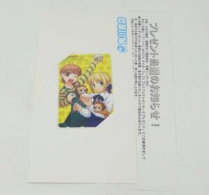  unused TYPE-MOON Tiger fea premium telephone card telephone card . pre Fate comp Ace comp tea k