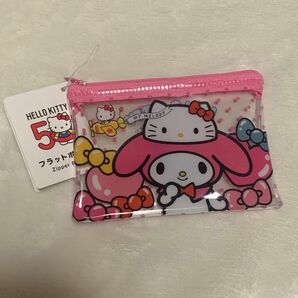 サンリオ sanrio 50周年 マイメロディ マイメロ フラットポーチ ダイソー DAISO 大人気 コラボ商品 フラットポーチ