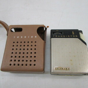 ★平1291 TOSHIBA 東芝 TRANSISTOR RADIO 6PT-354 トランジスタ ラジオ ジャンク 昭和レトロ 当時物 アンティーク 92404091の画像1