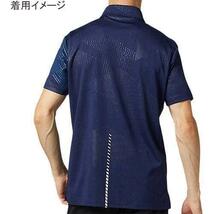 新品 asics アシックス ★大きいサイズ／メンズ2XL(3L)★ 春夏 ドライ ボタンダウン 半袖ポロシャツ 半袖シャツ ビズポロ クールビズ 紺_画像4