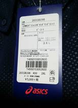 新品 asics アシックス ★大きいサイズ／メンズ2XL(3L)★ 春夏 ドライ ボタンダウン 半袖ポロシャツ 半袖シャツ ビズポロ クールビズ 紺_画像10