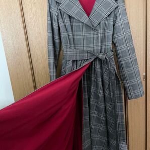 CINEMATIQ 2wayコートワンピース チェック