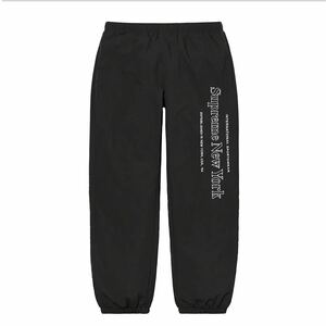 ☆美品☆supreme Side Logo Track Pant M シュプリーム Black 黒